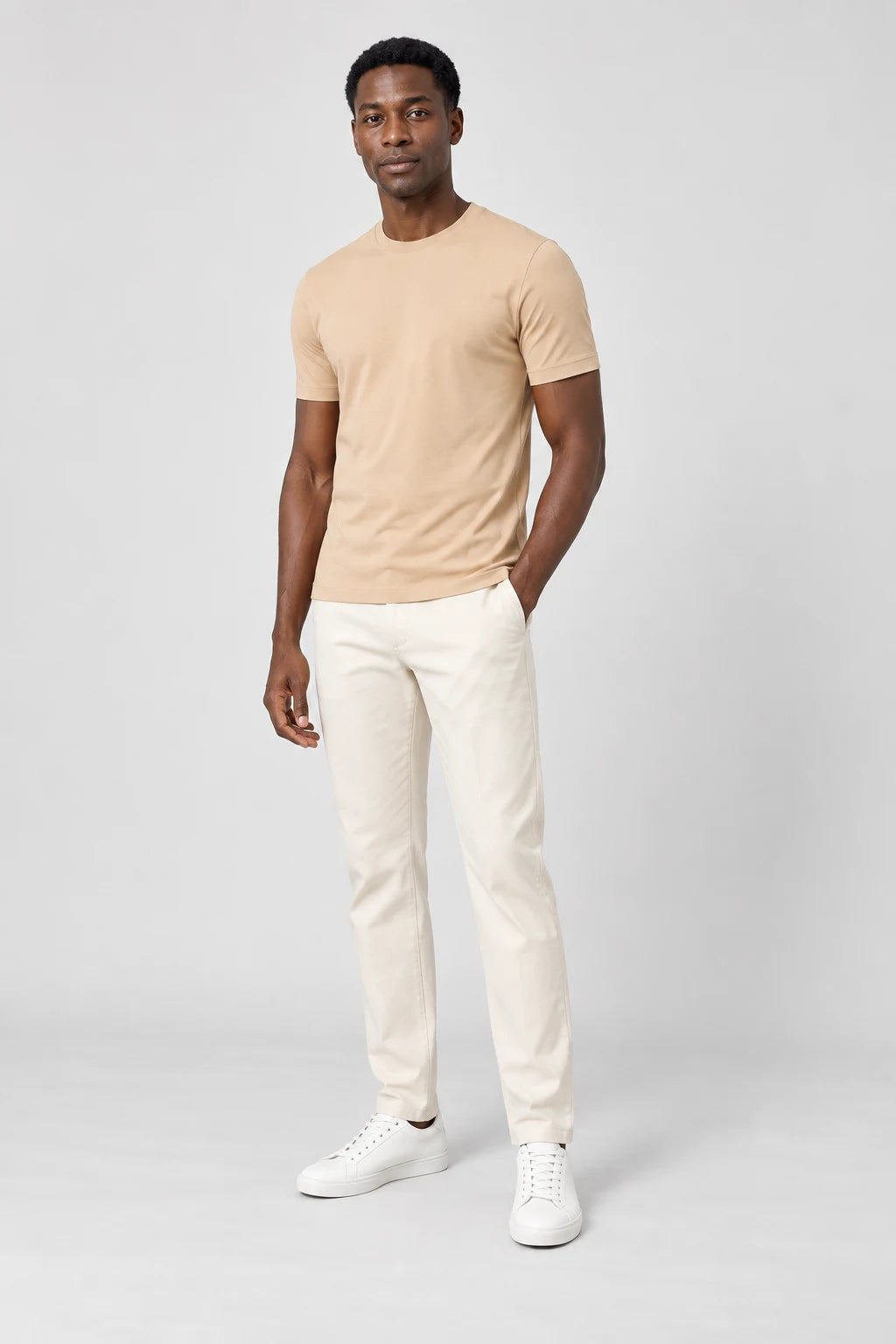 Elegance Shiny T-shirt - Beige