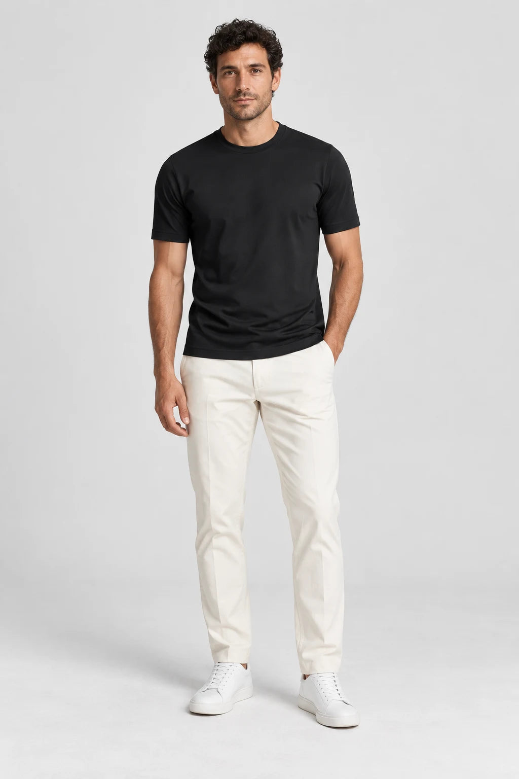 Elegance Shiny T-shirt - Black
