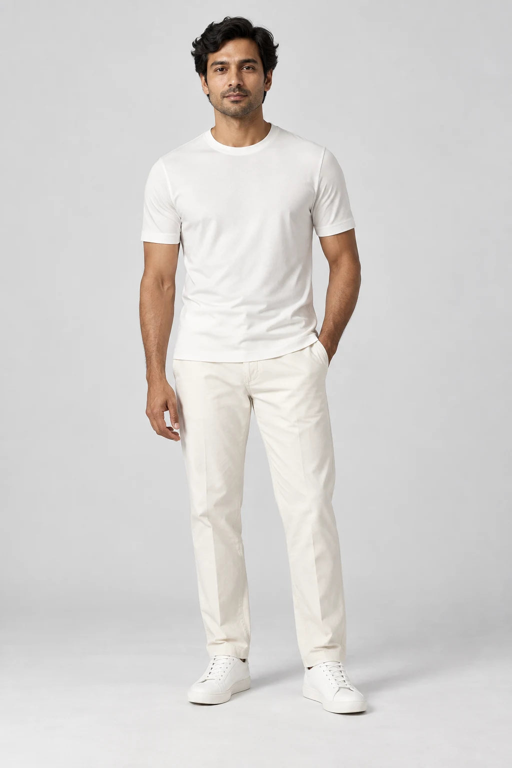 Elegance Shiny T-shirt - White