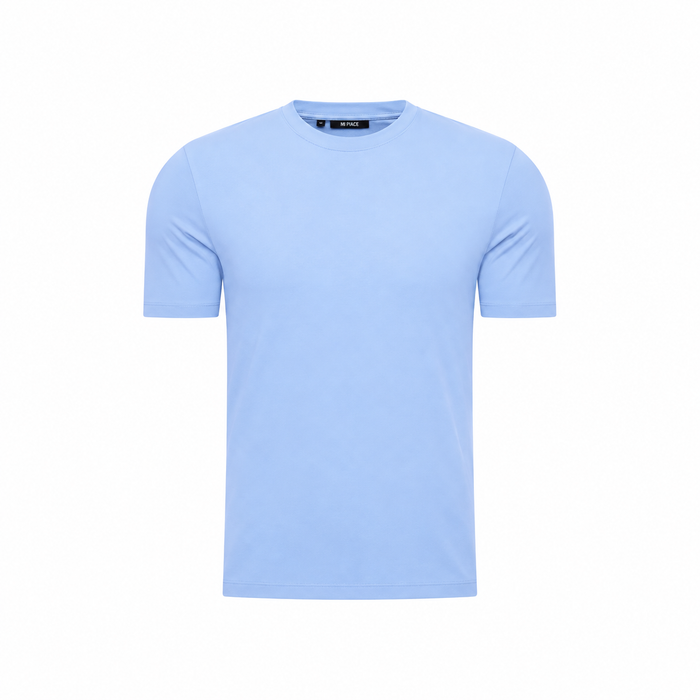 Elegance Shiny T-shirt - Baby Blue