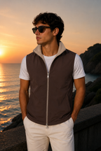 Elegance Reversible Gillet - Espresso / Falcon