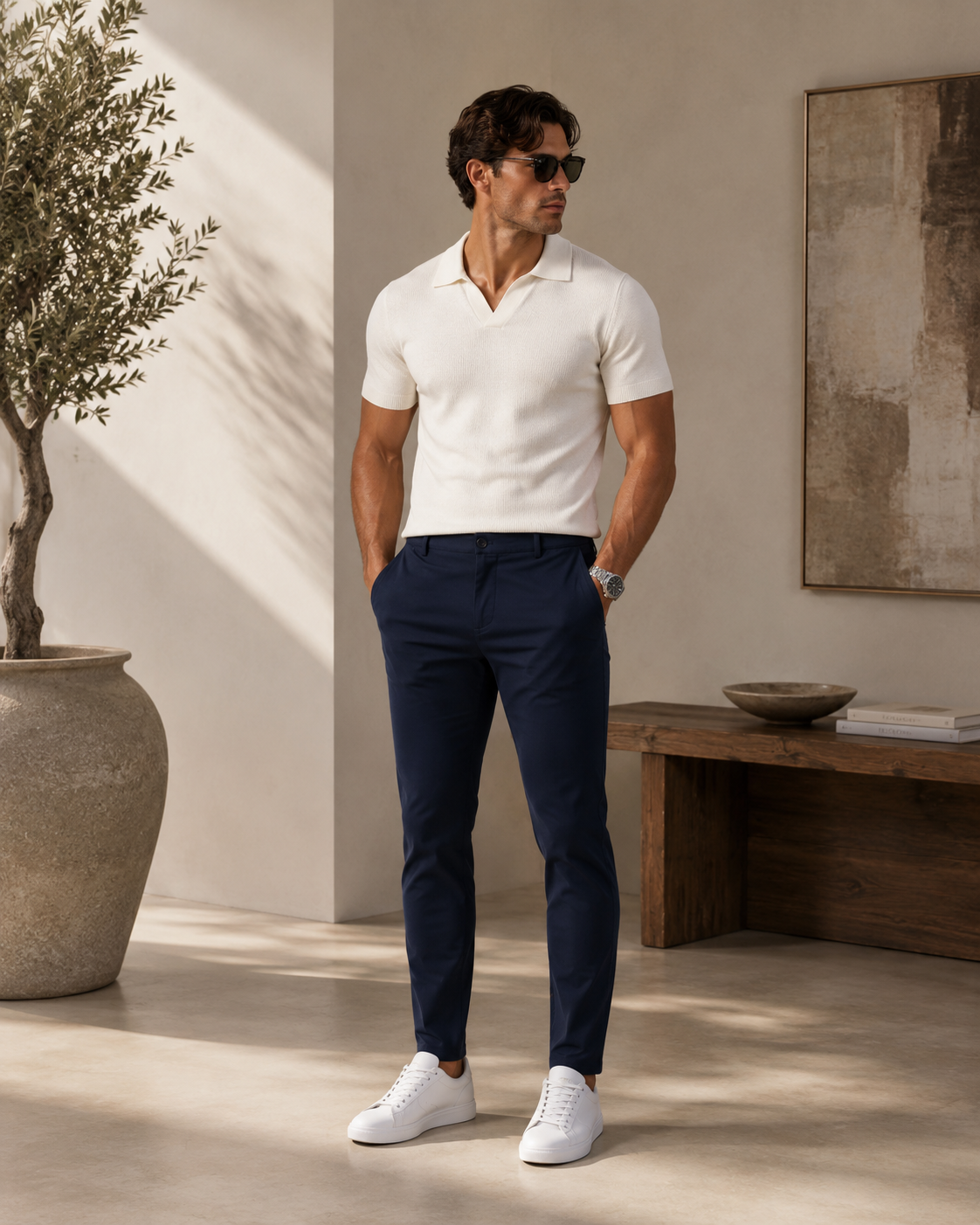 Elegance Pantalon - Dark Blue