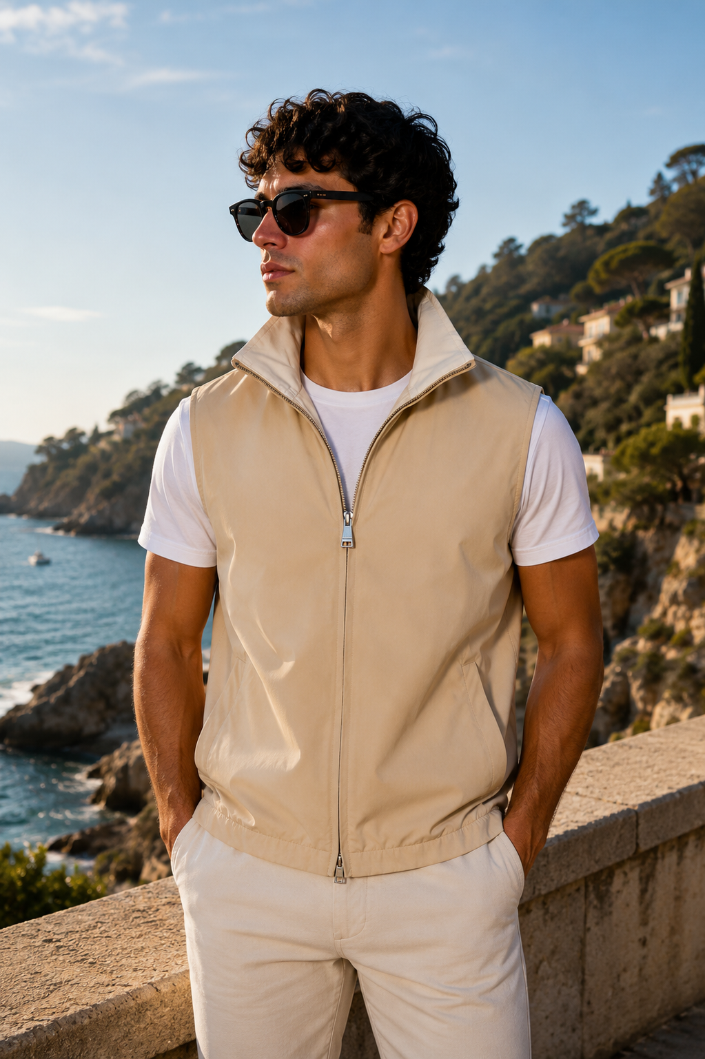 Elegance Reversible Gillet - Kith / Beige