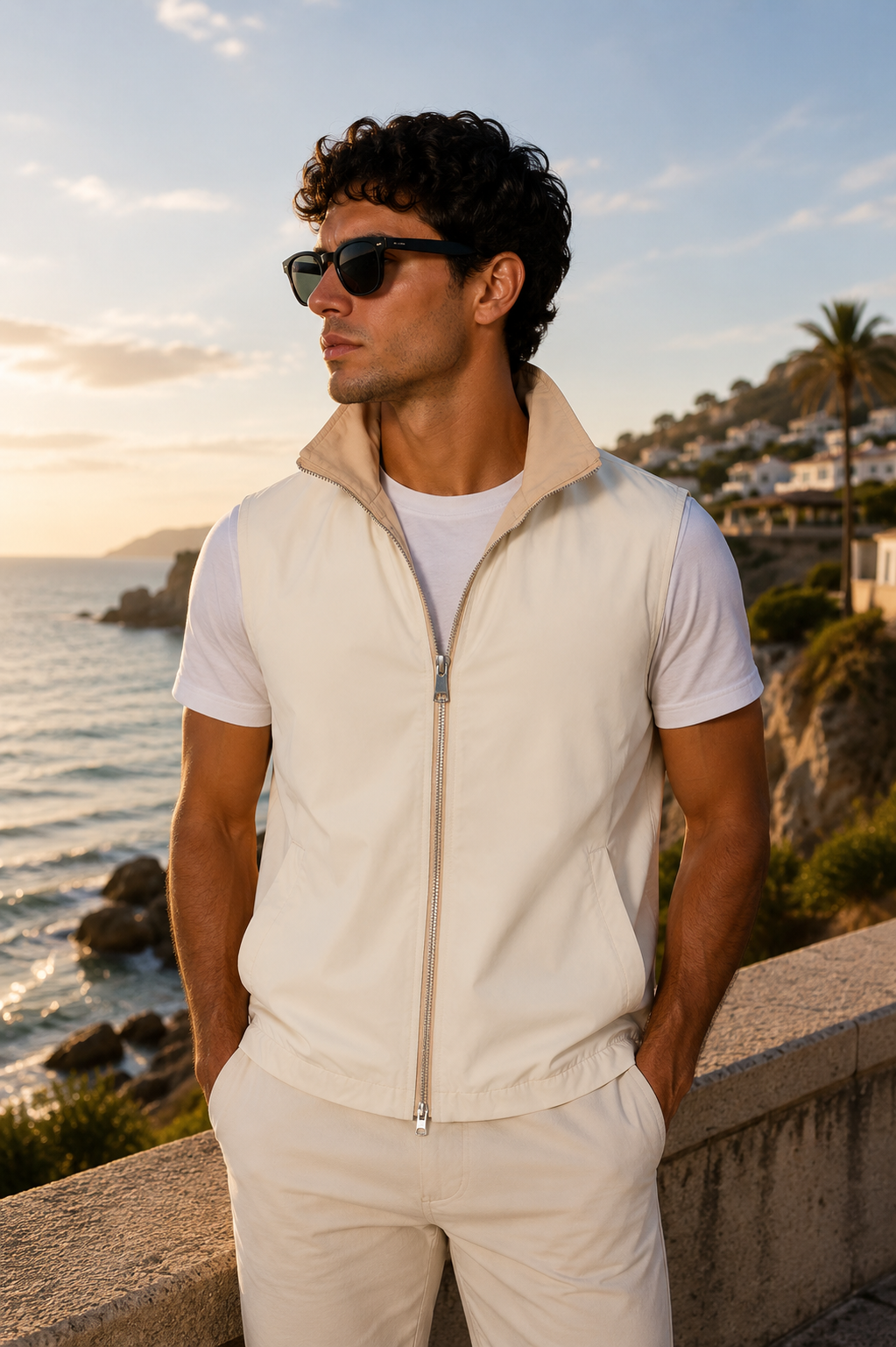 Elegance Reversible Gillet - Kith / Beige