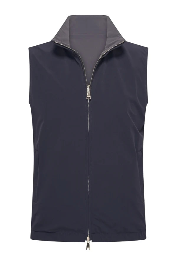 Elegance Reversible Gillet - Dark Blue / Dark Grey