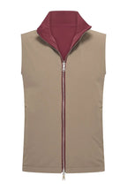 Elegance Reversible Gillet - Burgundy / Falcon