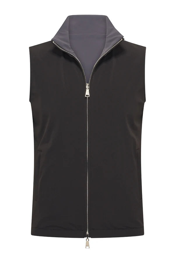 Elegance Reversible Gillet - Black / Grey