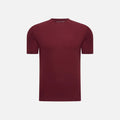 Elegance Shiny T-shirt - Burgundy