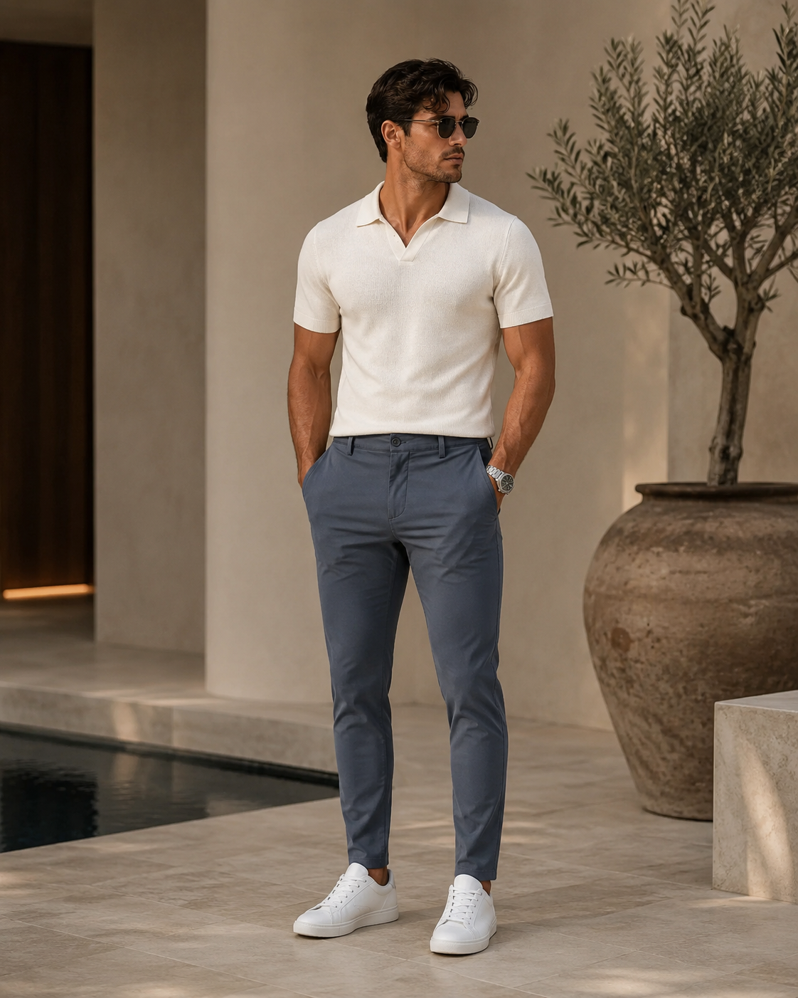 Elegance Pantalon - Cloud Blue