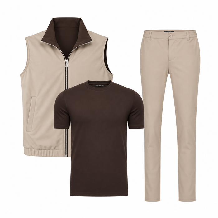 Elegance Reversible Bundle - Falcon/ espresso