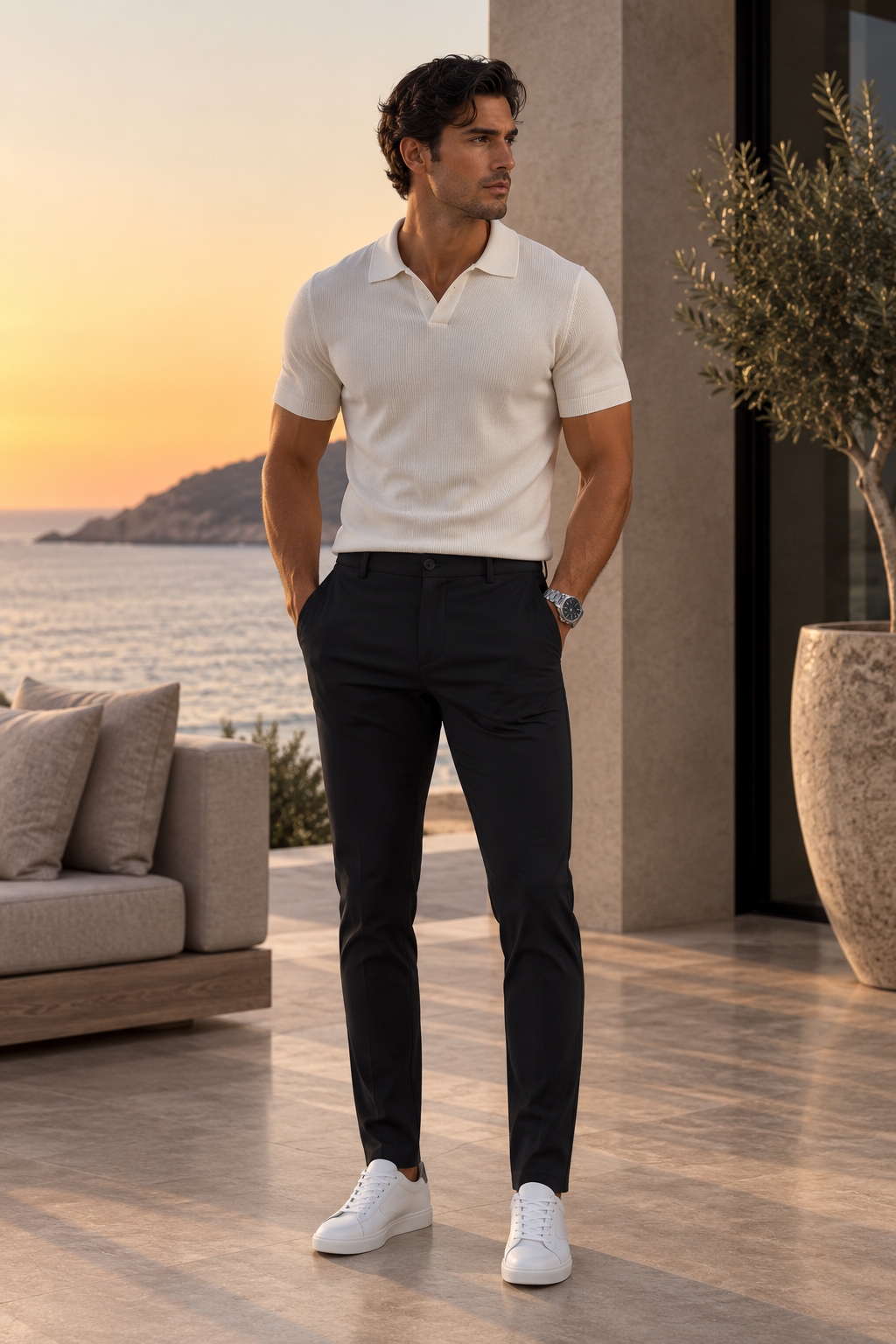 Elegance Pantalon - Zwart