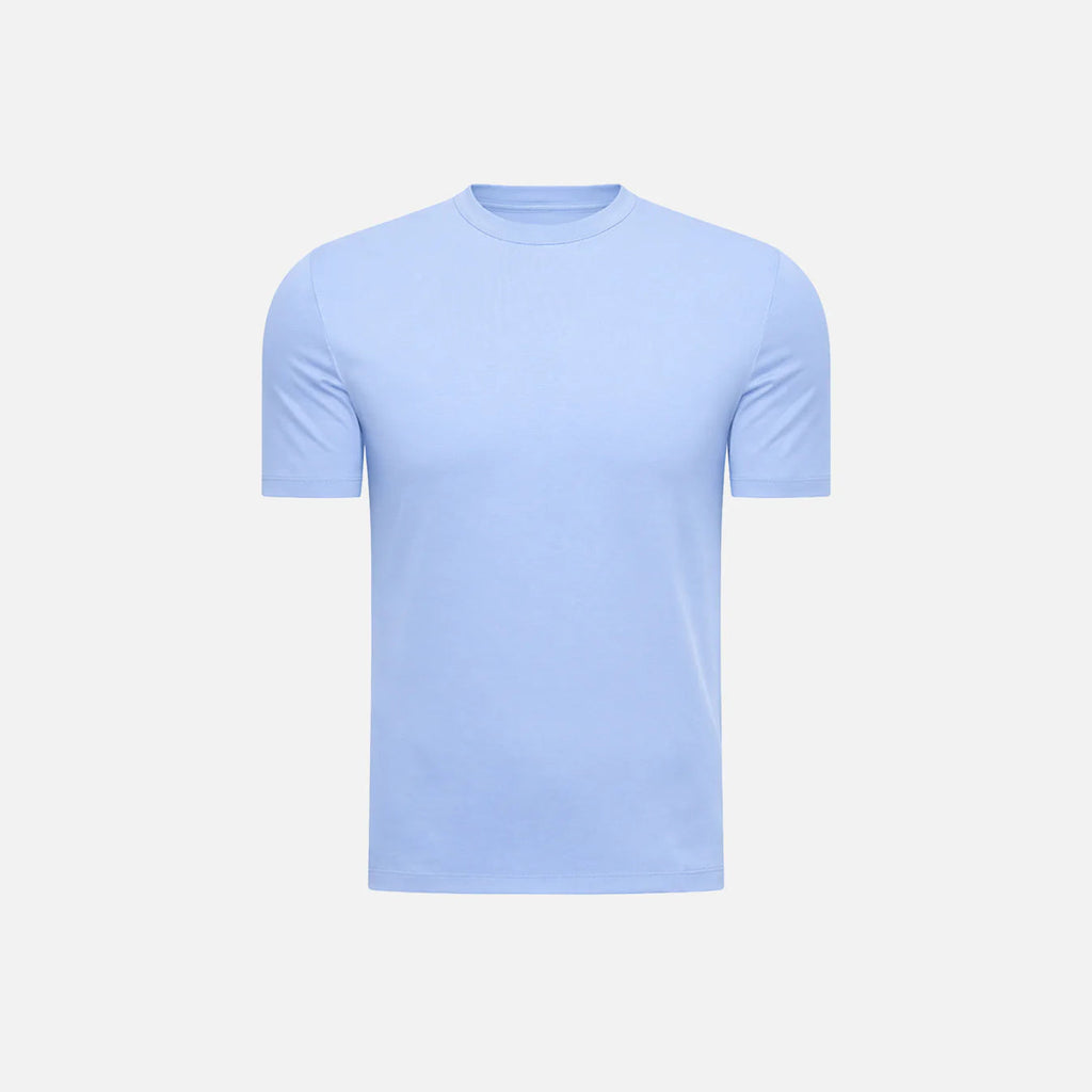Elegance Shiny T-shirt - Baby Blue