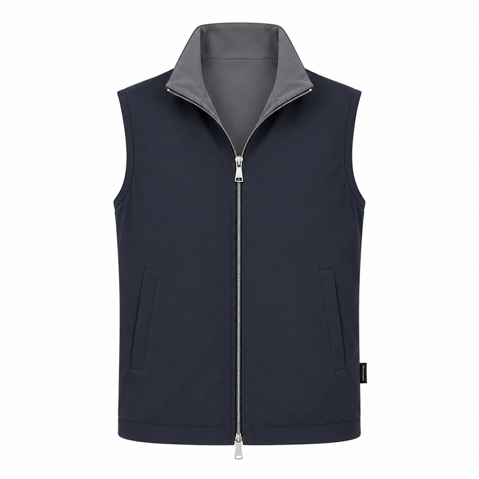 Elegance Reversible Gilet - Dark Blue / Dark Grey