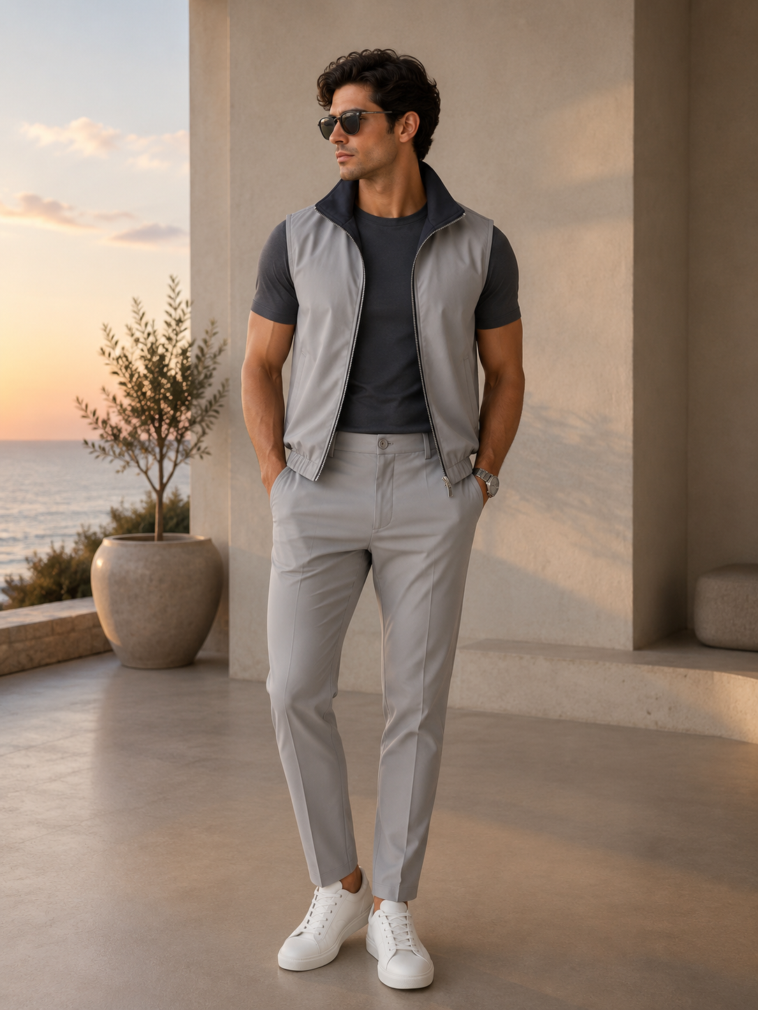 Elegance Reversible Bundle - Light Grey/ Dark grey