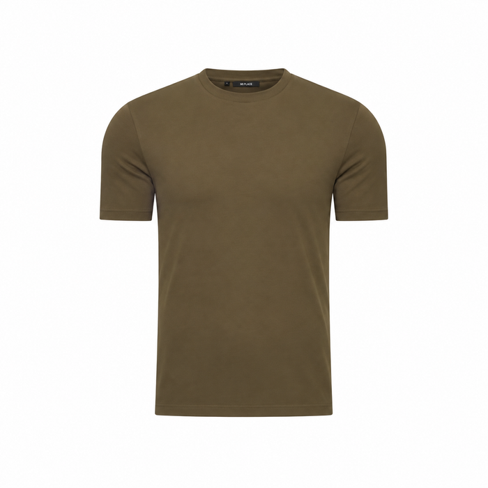 Elegance Shiny T-shirt - Olive
