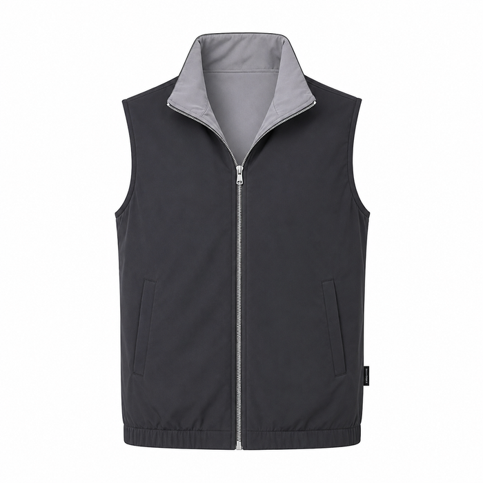 Elegance Reversible Gilet - Dark Grey / Elephant Grey