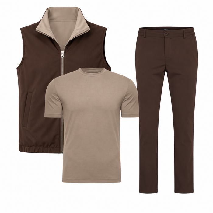 Elegance Reversible Bundle - Espresso/ Falcon