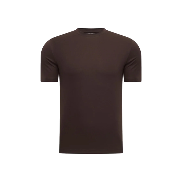 Elegance Shiny T-shirt - Espresso
