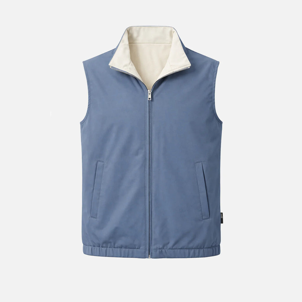 Elegance Reversible Gillet Cloud Blue Kith