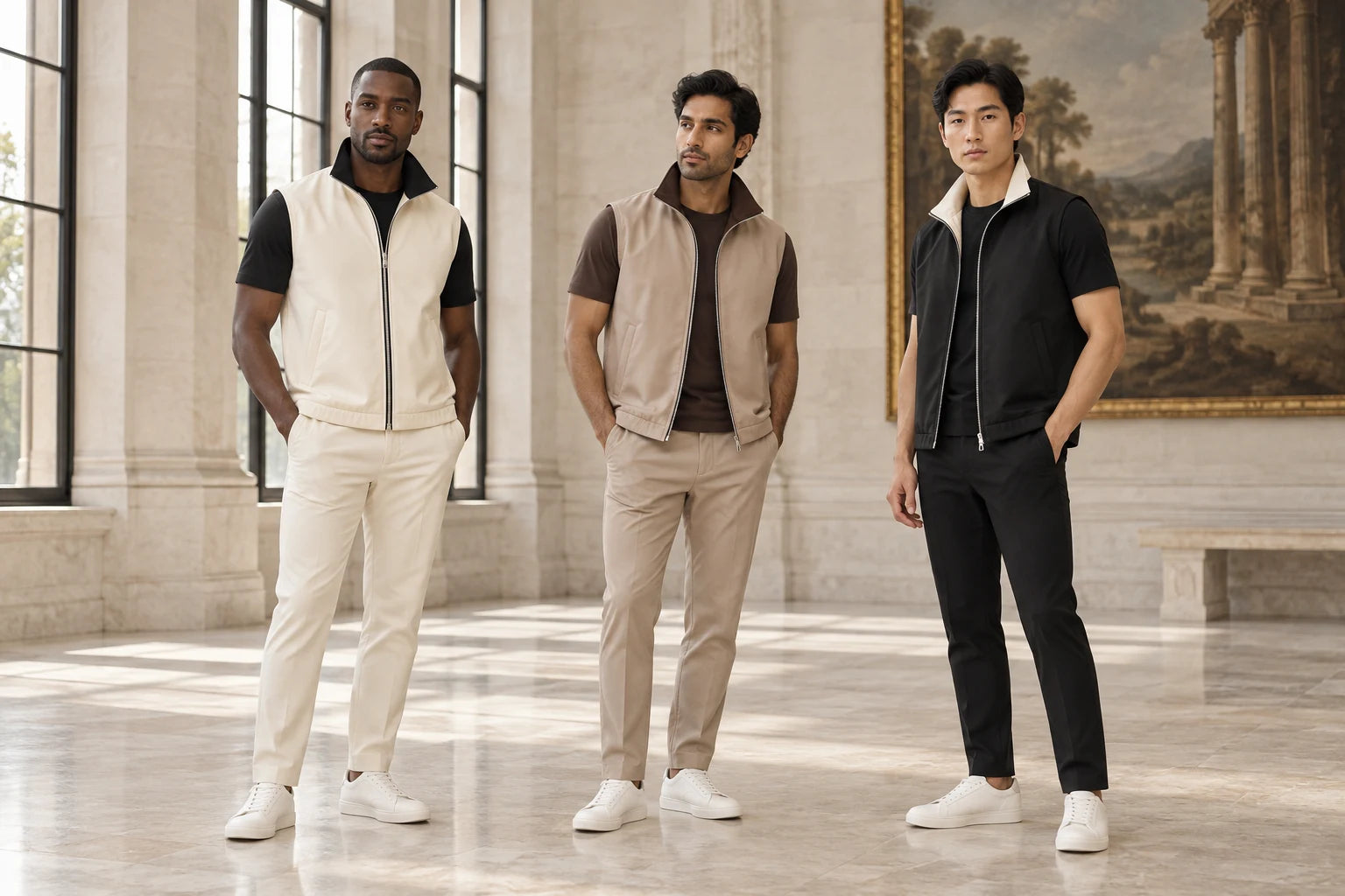 Drie modellen in Daily Elegance bundels