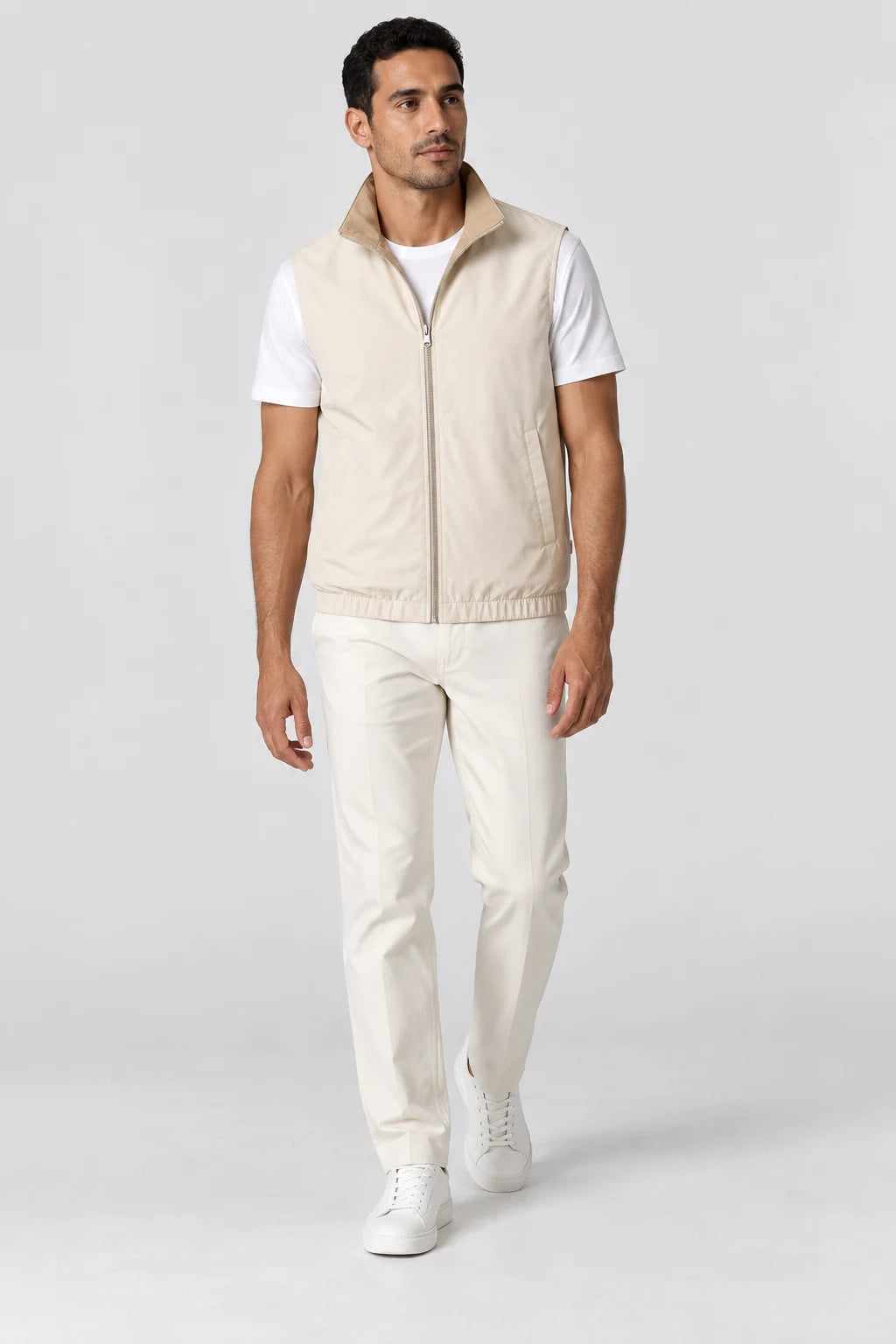 Elegance Reversible Gilet - Kith / Beige