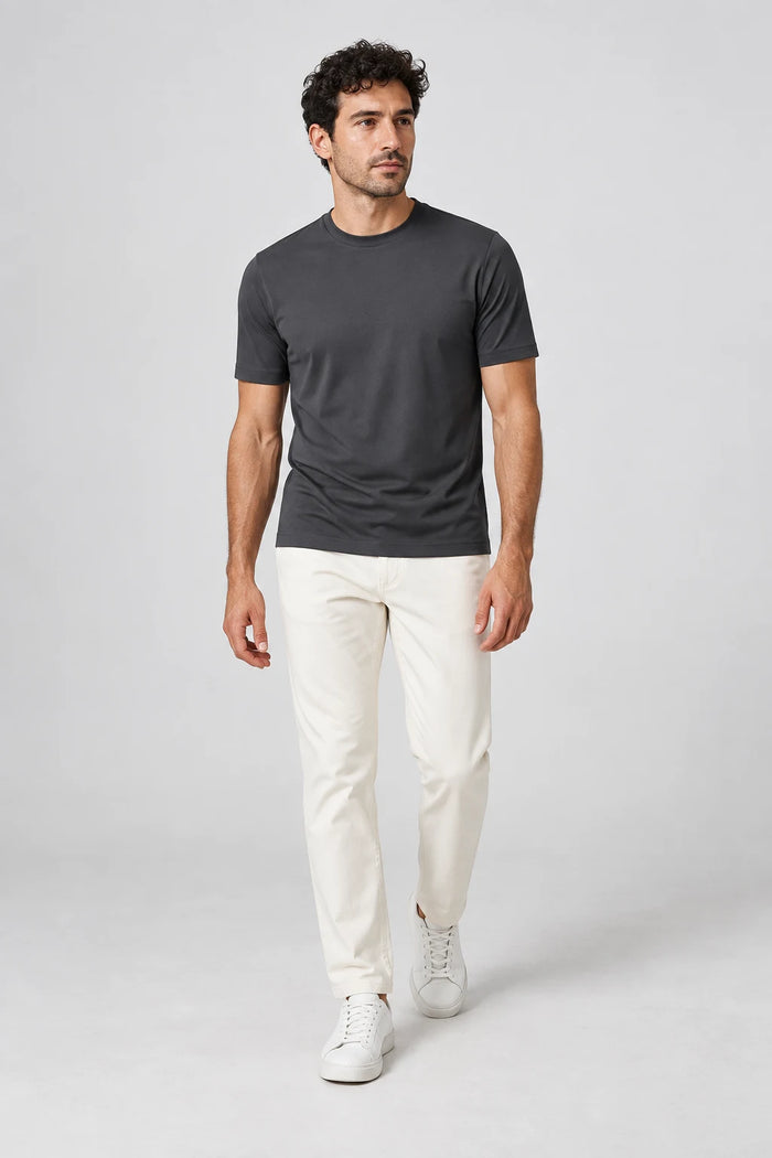 Elegance Shiny T-shirt - Dark Grey — gecombineerd in een outfit