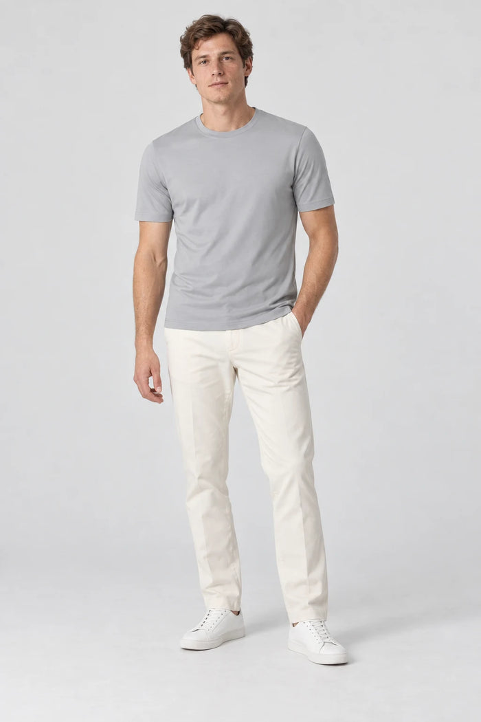 Elegance Shiny T-shirt - Elephant Grey — gecombineerd in een outfit
