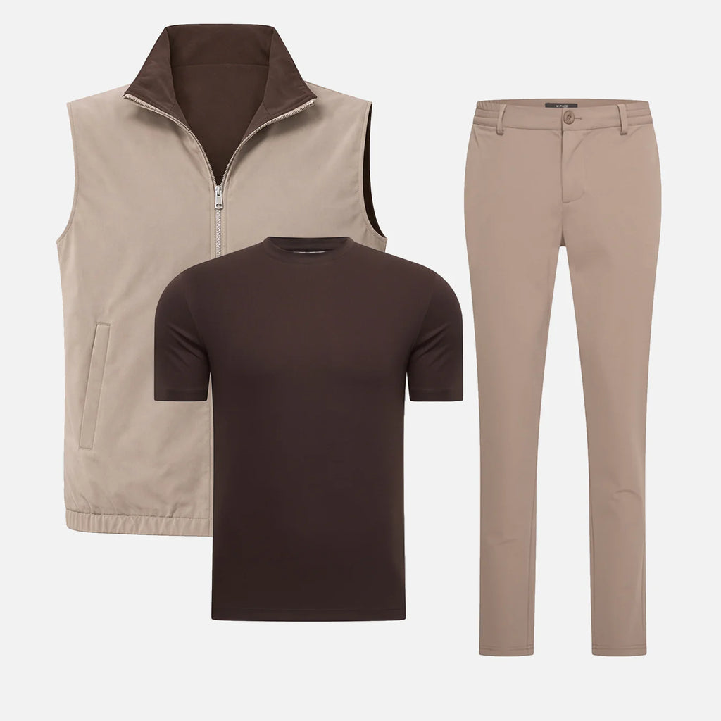 Elegance Reversible Bundle - Falcon/ espresso
