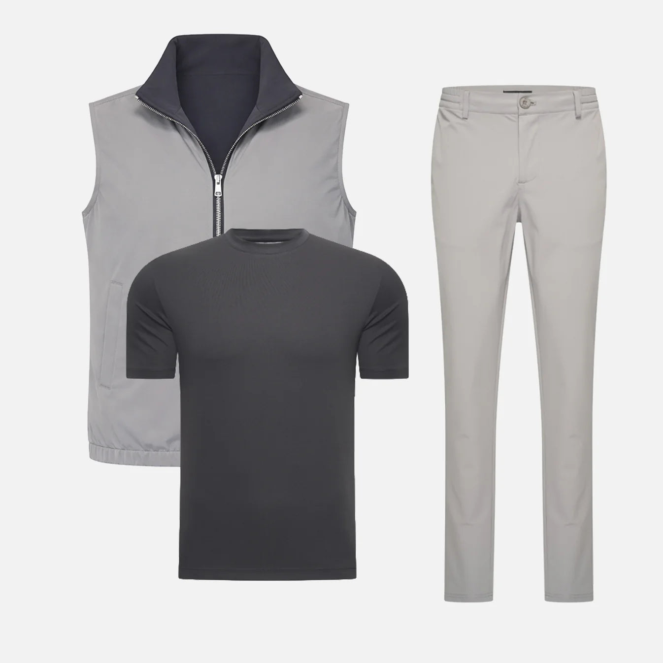 Elegance Reversible Bundle - Light Grey/ Dark grey