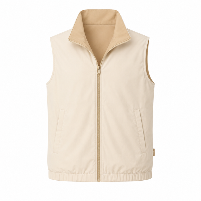 Elegance Reversible Gilet - Kith / Beige